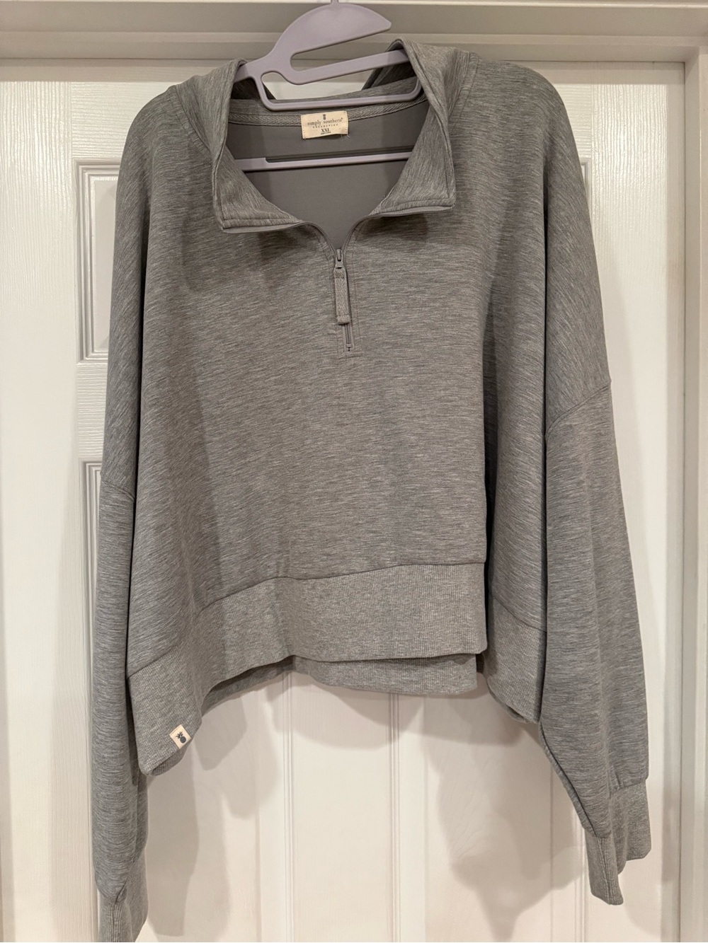 Simply Southern quarter zip crop